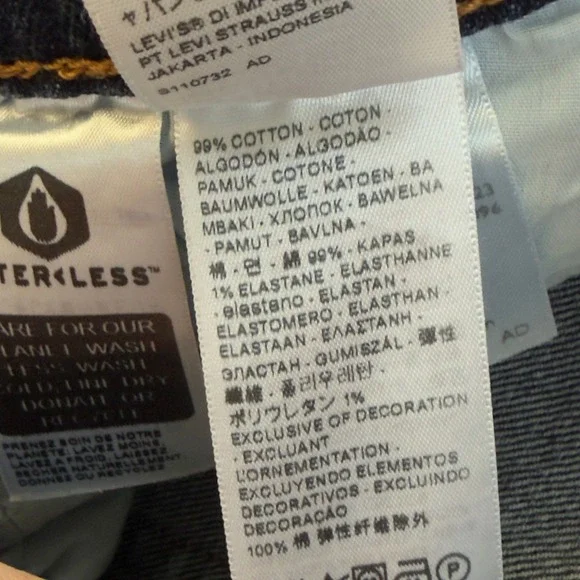 Levi's Ribcage Straight Leg Jeans Size 26 Light Wash High Rise Denim - Picture 5 of 13